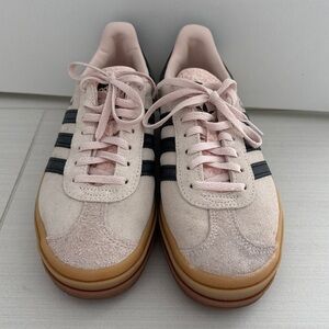 Adidas GazelleLight Pink and Navy Sneakers